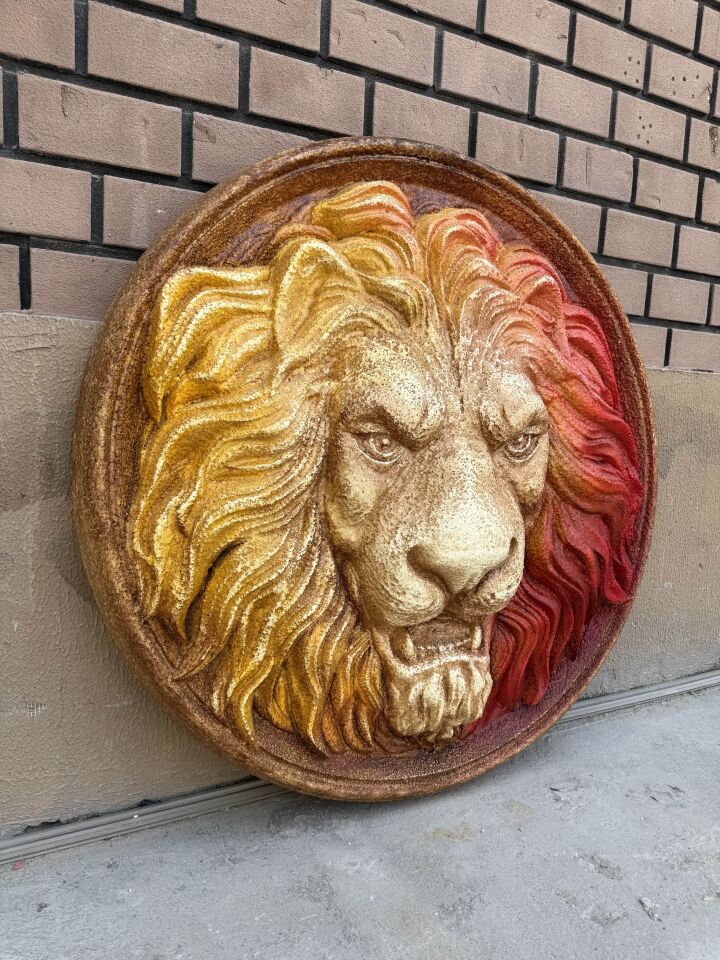 Galatasaray Aslan Kafası 3D Rölyef Tablo Duvar Heykeli