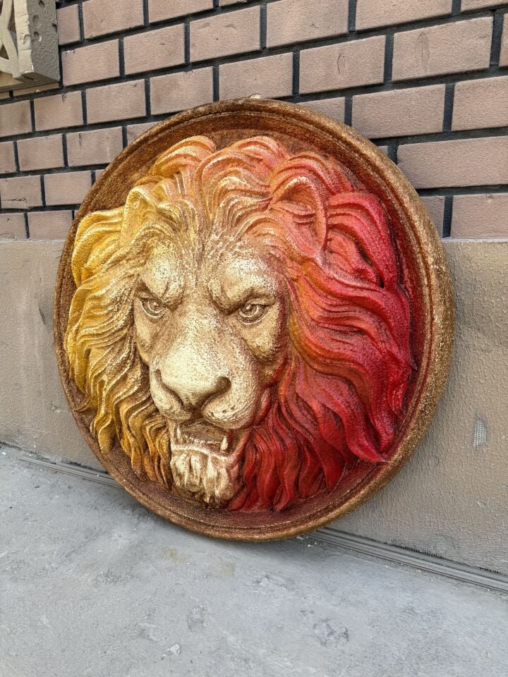 Galatasaray Aslan Kafası 3D Rölyef Tablo Duvar Heykeli
